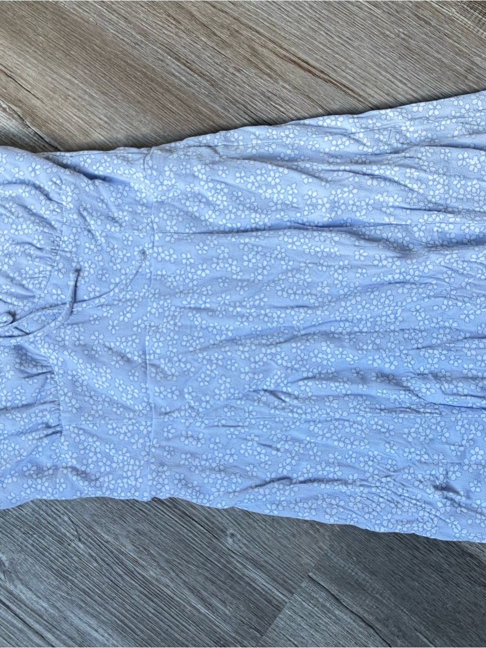 Aeropostale Pale Blue Floral Maxi Dress Summer Dress Sun Dress Sleeveless XS - Picture 9 of 16